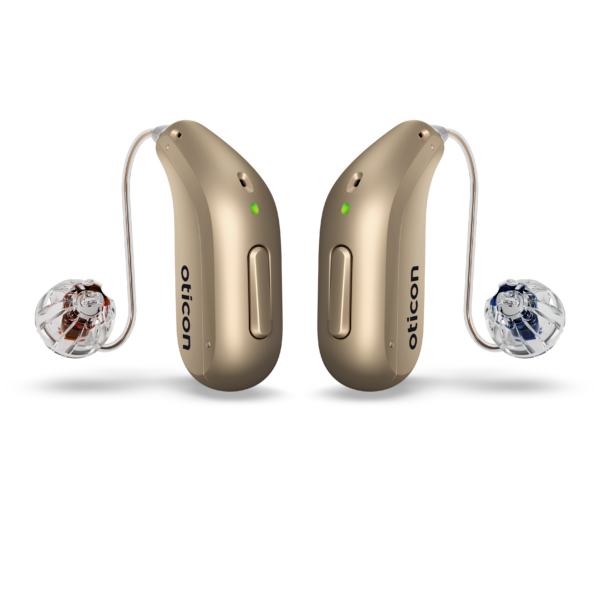 Oticon_Reveal_miniRITE_R_H2-2026_Binaural_C116HoneyBeige_Speaker60_OpenBassDome_500pctSize Oticon Reveal™ 1 MiniRITE R